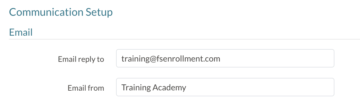 Communication Setup - Email From Field.png