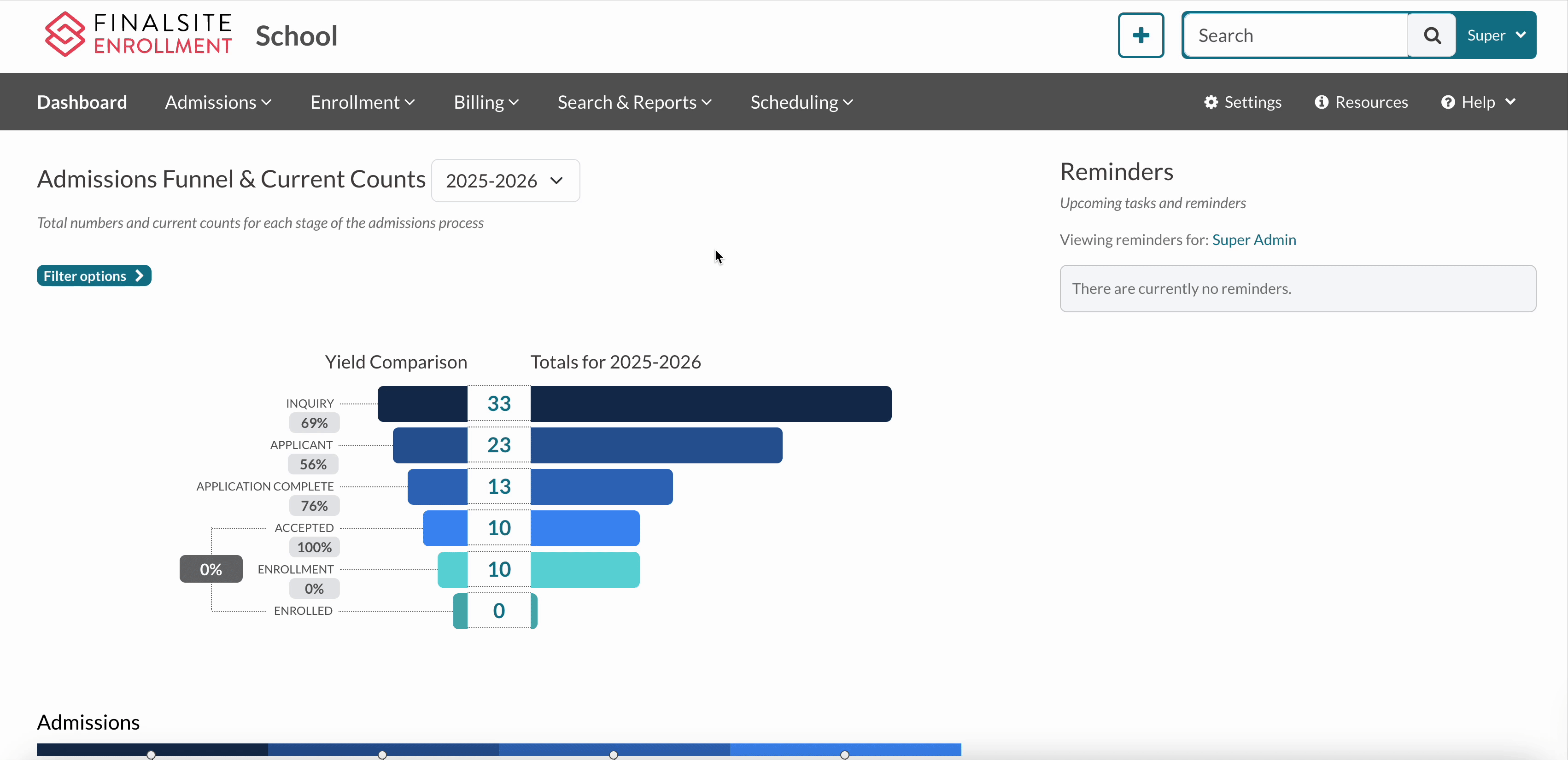 GIF on how to pull an Admissions Status search.gif