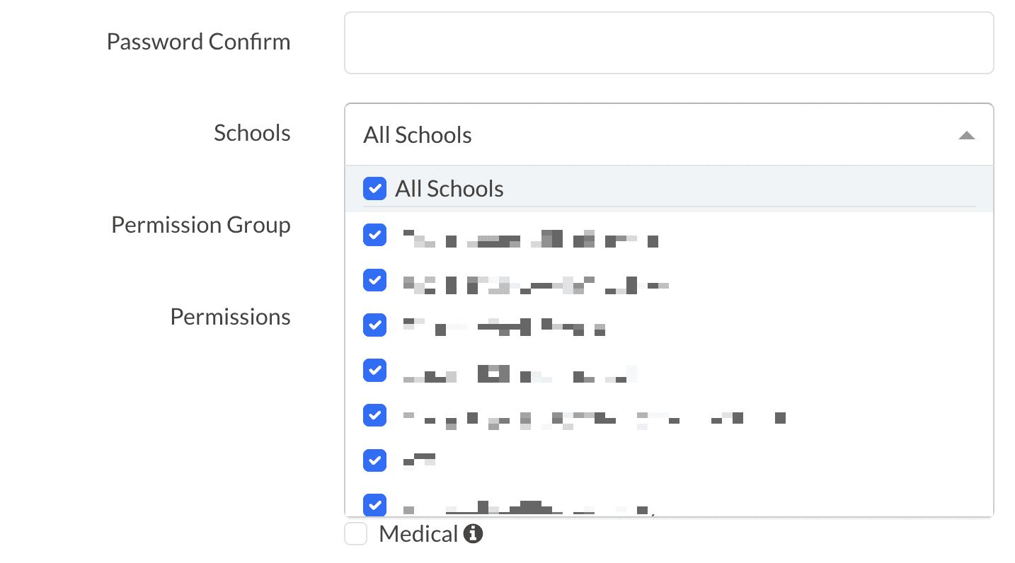 Schools Field when setting up account on Supersite.png