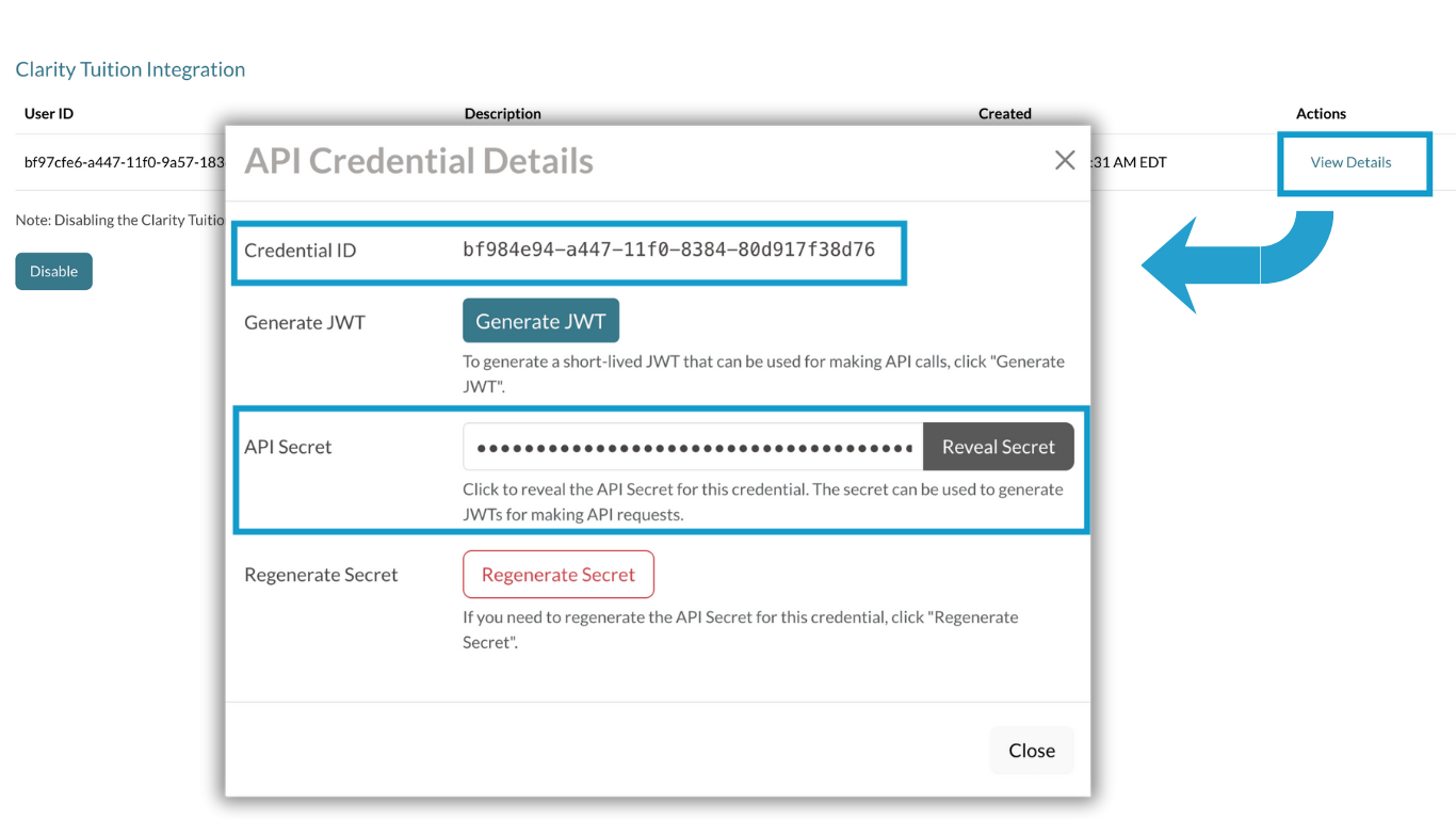 Clarity Integration View Details Window.png