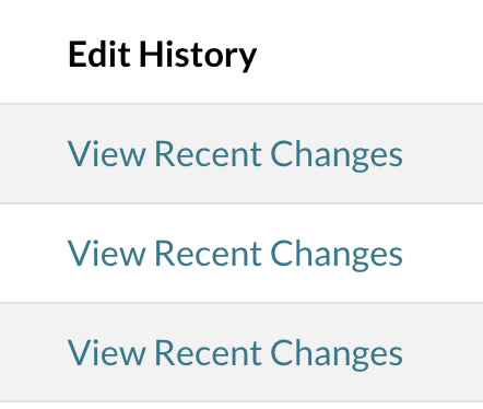 The View Recent Changes link under the Edit History column.png