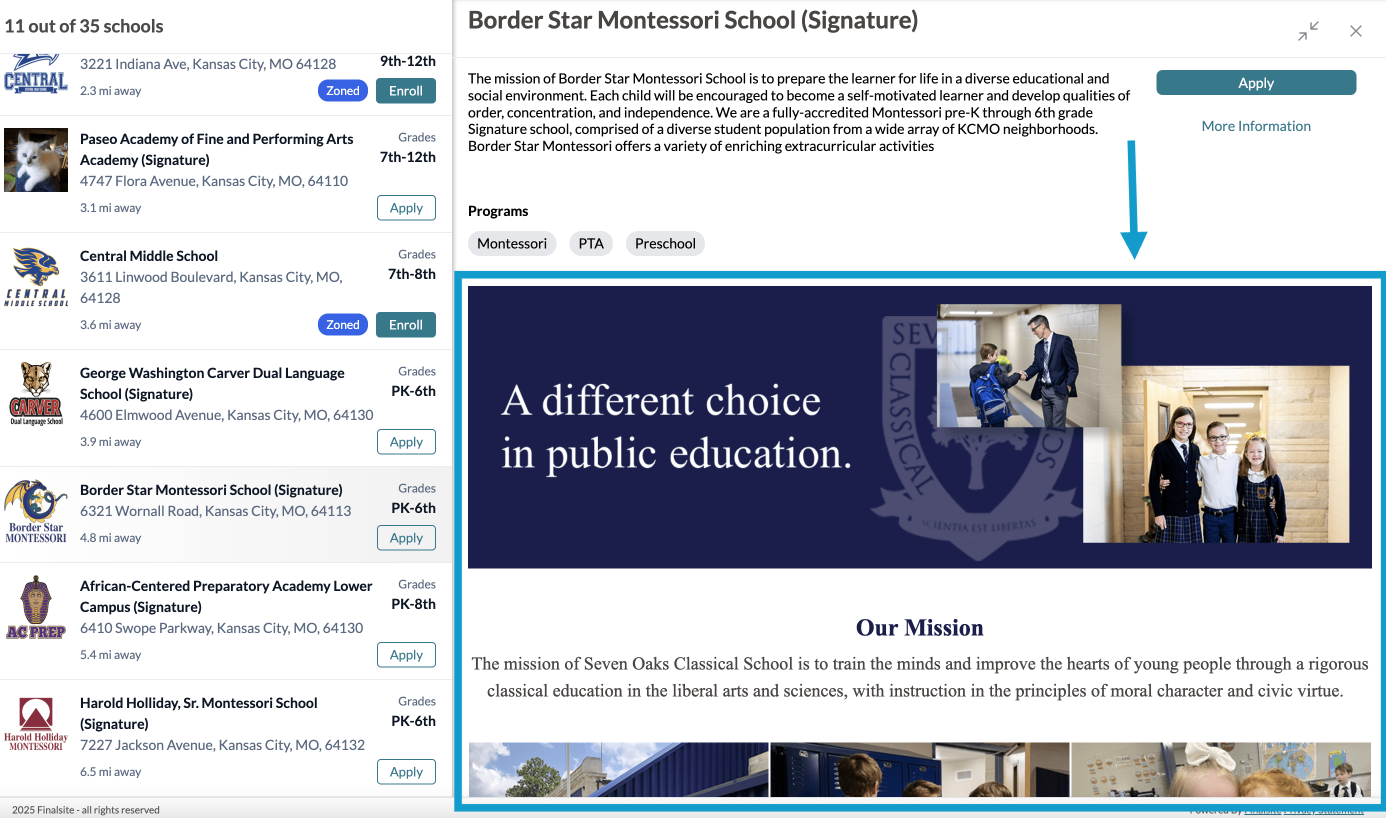 Finalsite Explore Page content area.png