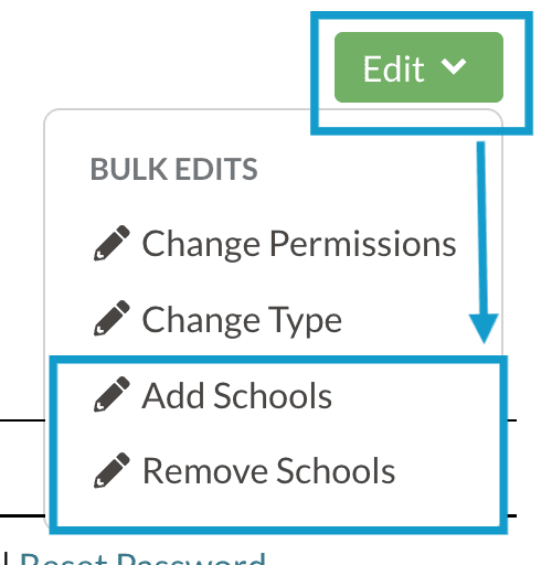 Add and Remove Schools in Bulk on Supersites under the Edit menu.png