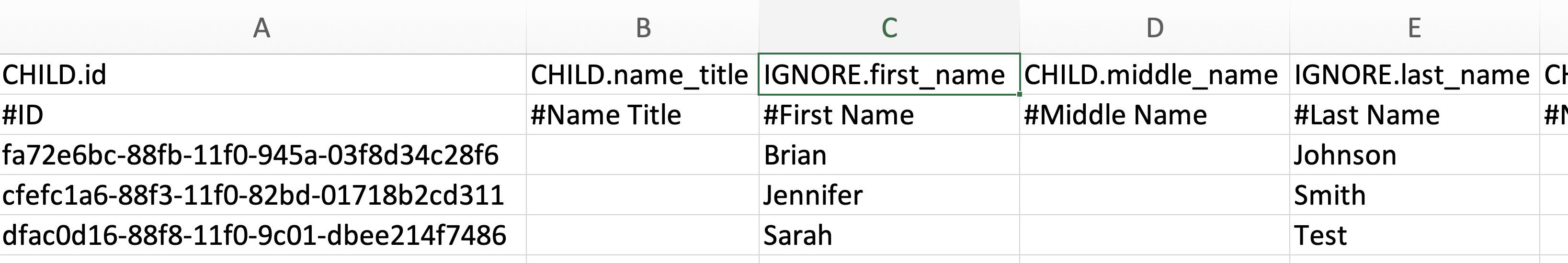 Replace CHILD with IGNORE before the field canonical name.png
