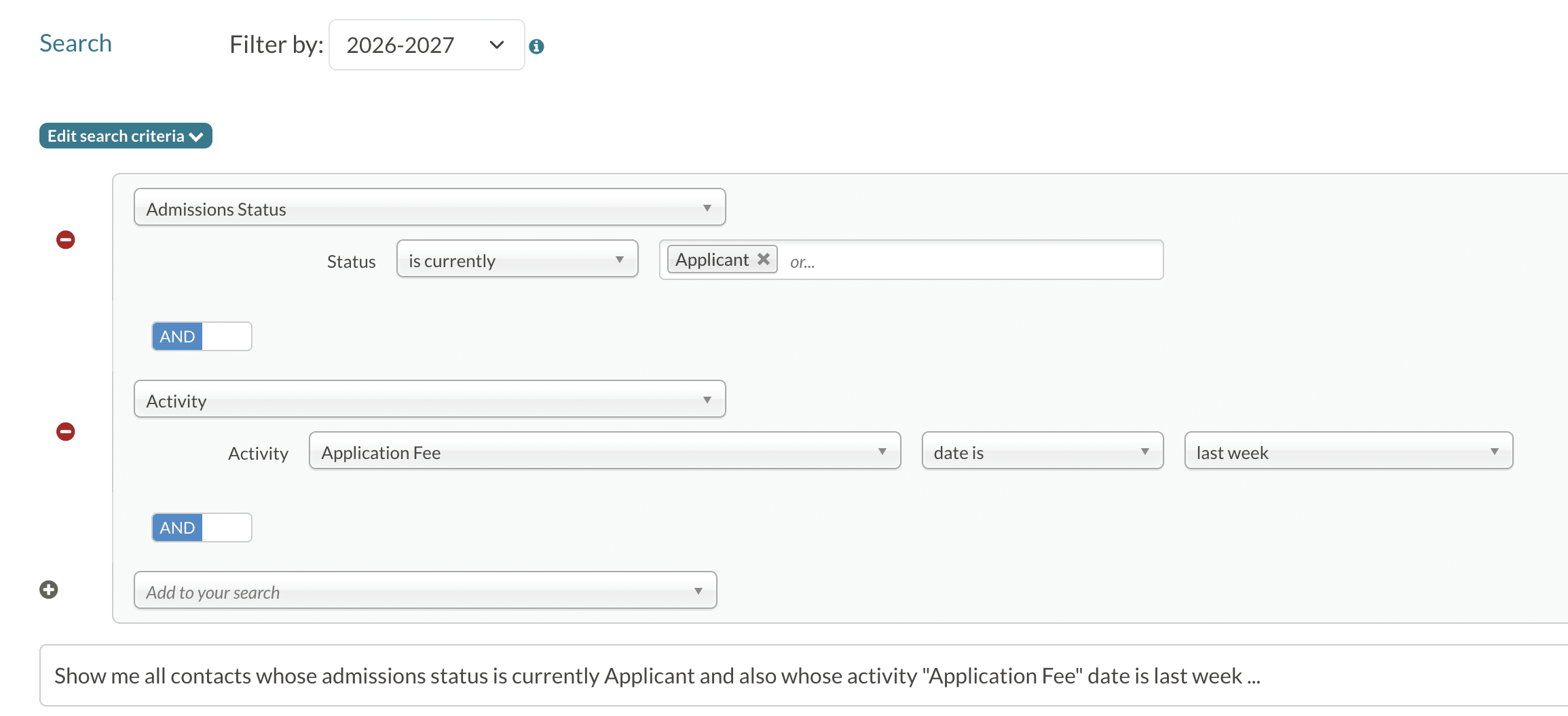 Search 1_ 2026-27 Applicant with Application Fee activity date of last week.png