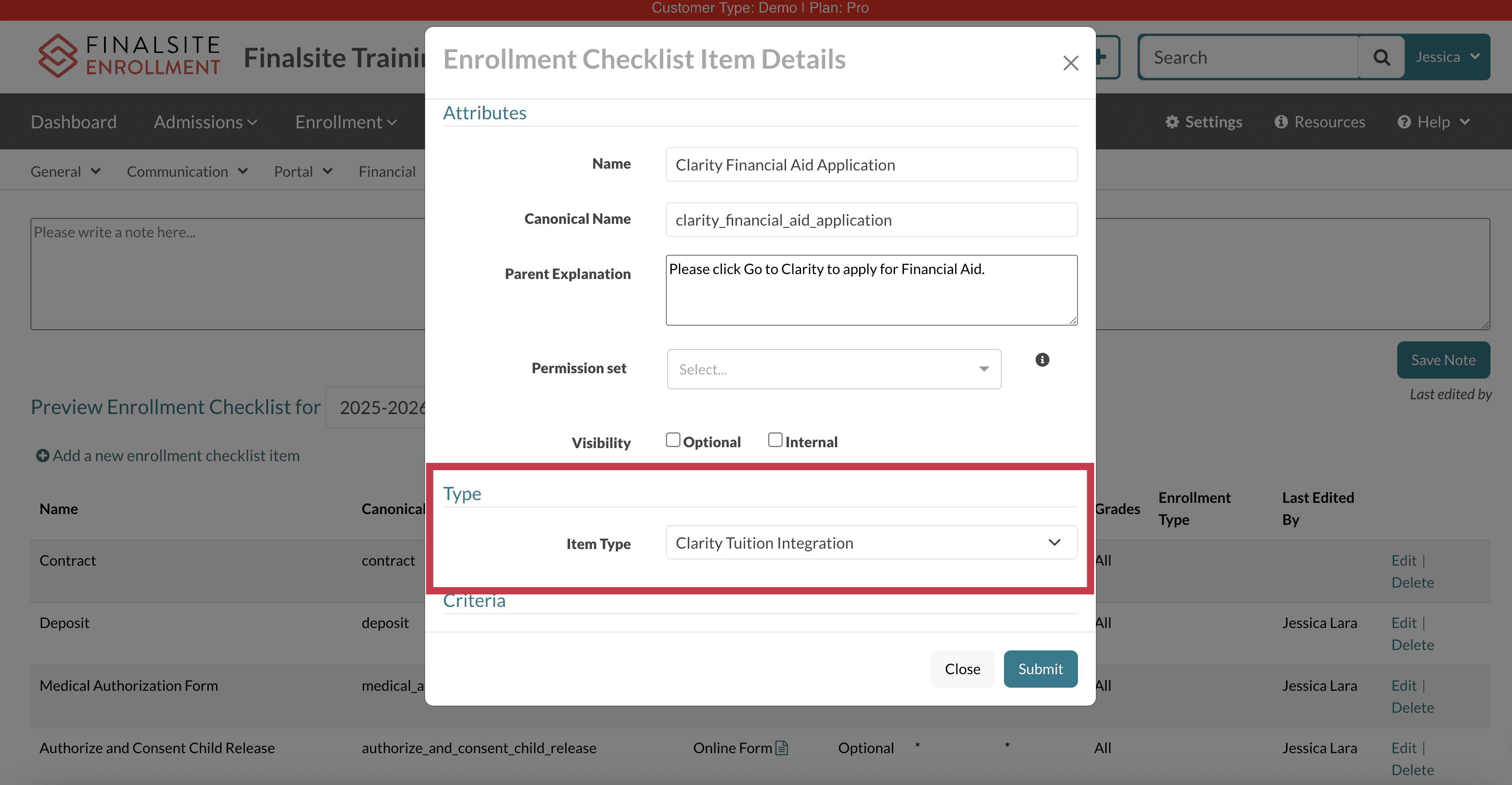 Creating the Clarity Tuition Integration checklist item.png