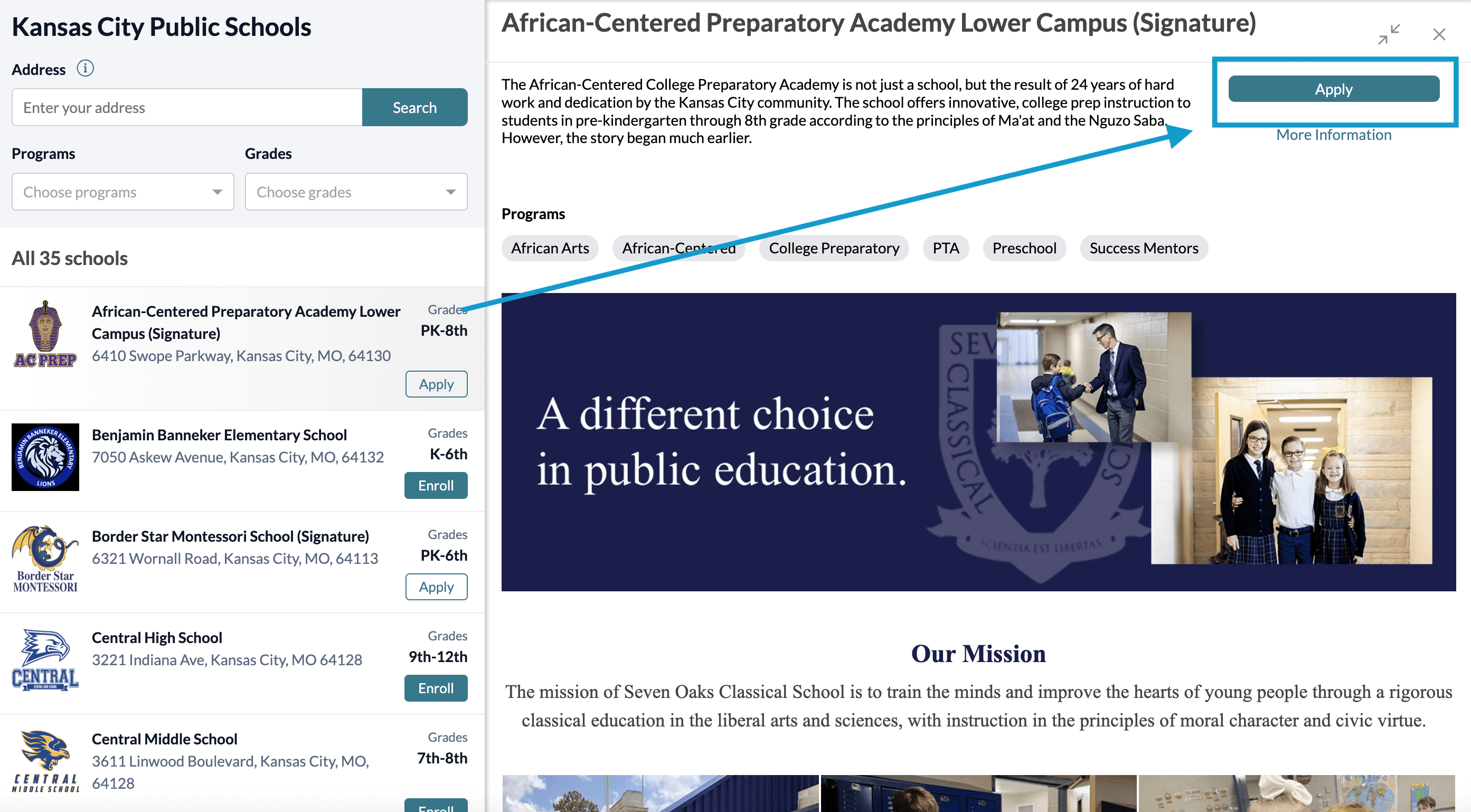 School Profile with Apply button.png